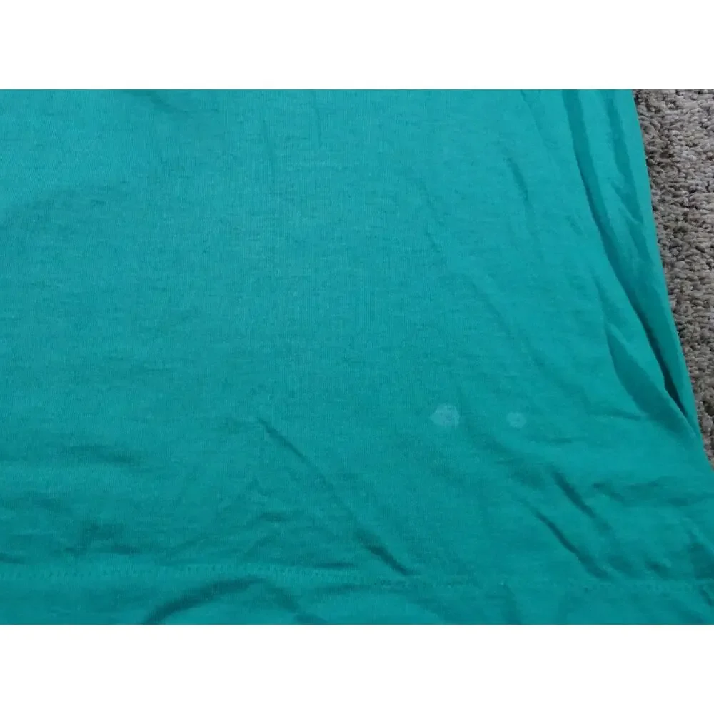 Vintage Capt John Boats Whale Watch T Shirt S Teal Plymouth MA Coastal Gorpcore